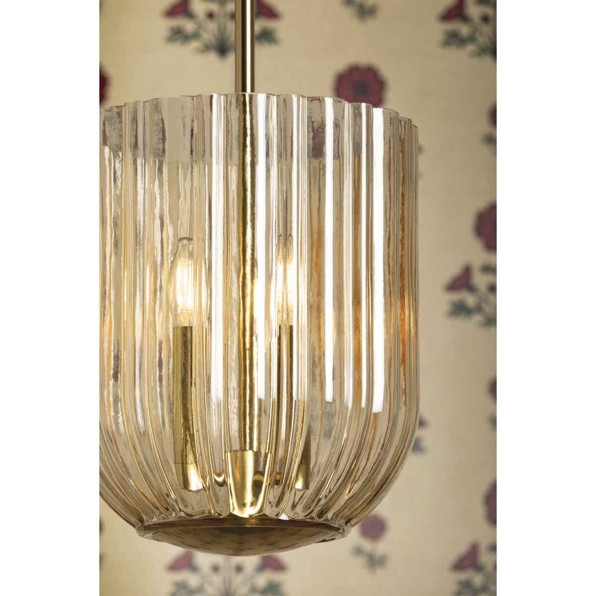 Cece 3 Light 11 inch Aged Brass Hanging Lantern Ceiling Light