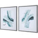 Depth 34 X 28 inch Abstract Watercolor Prints, Set of 2