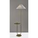 Uma 63 inch 100 watt Antique Brass Shelf Floor Lamp Portable Light