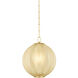 Bernadine 1 Light 15.5 inch Aged Brass Pendant Ceiling Light