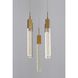 Canada 5 Light 13.78 inch Gold Chandelier Ceiling Light