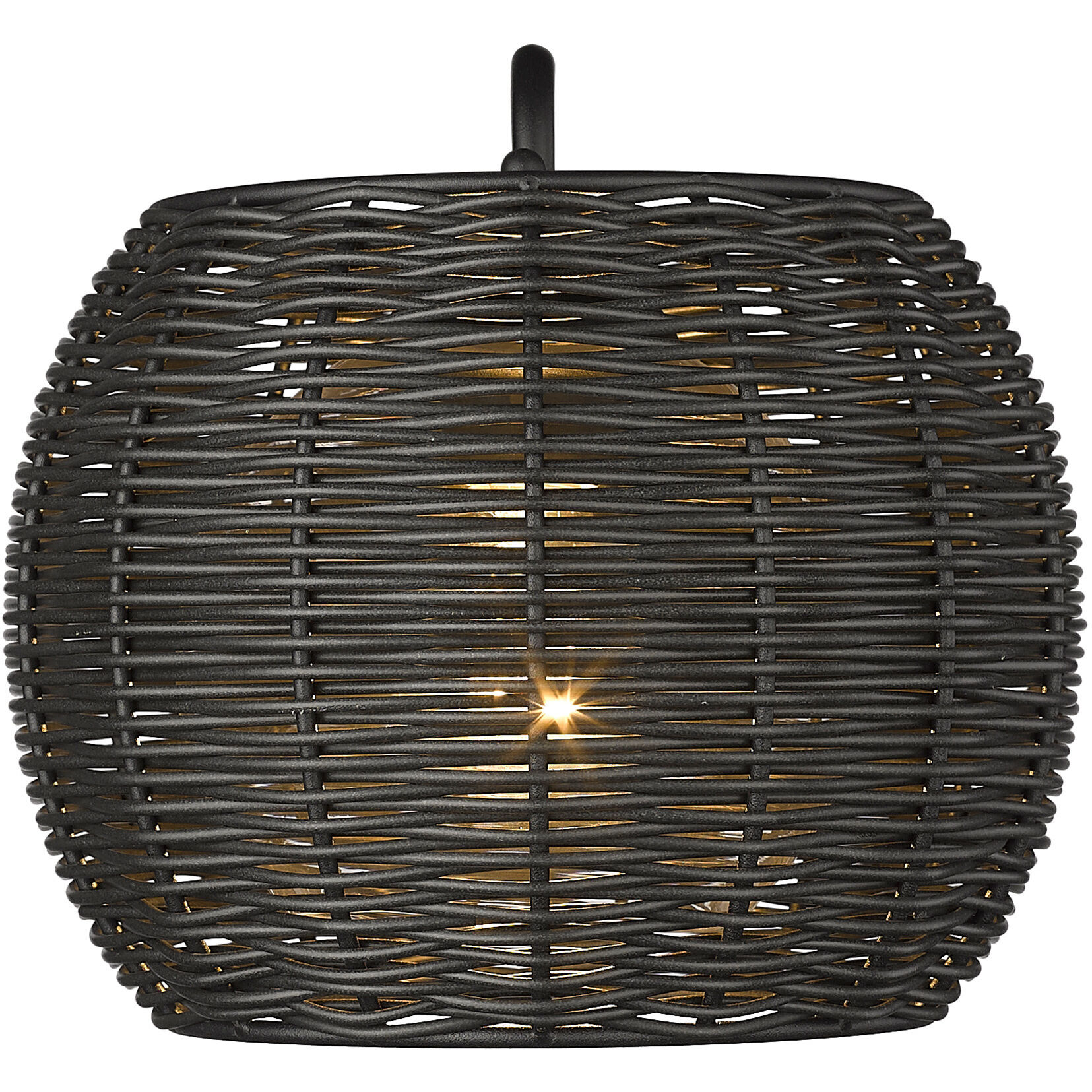 Vail 1 Light 12.38 inch Natural Black Outdoor Wall