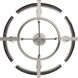 Aenon 4 Light 22 inch Pewter Semi-Flush Mount Ceiling Light