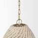 Tosha 12.5 inch Taupe Pendant Light Ceiling Light
