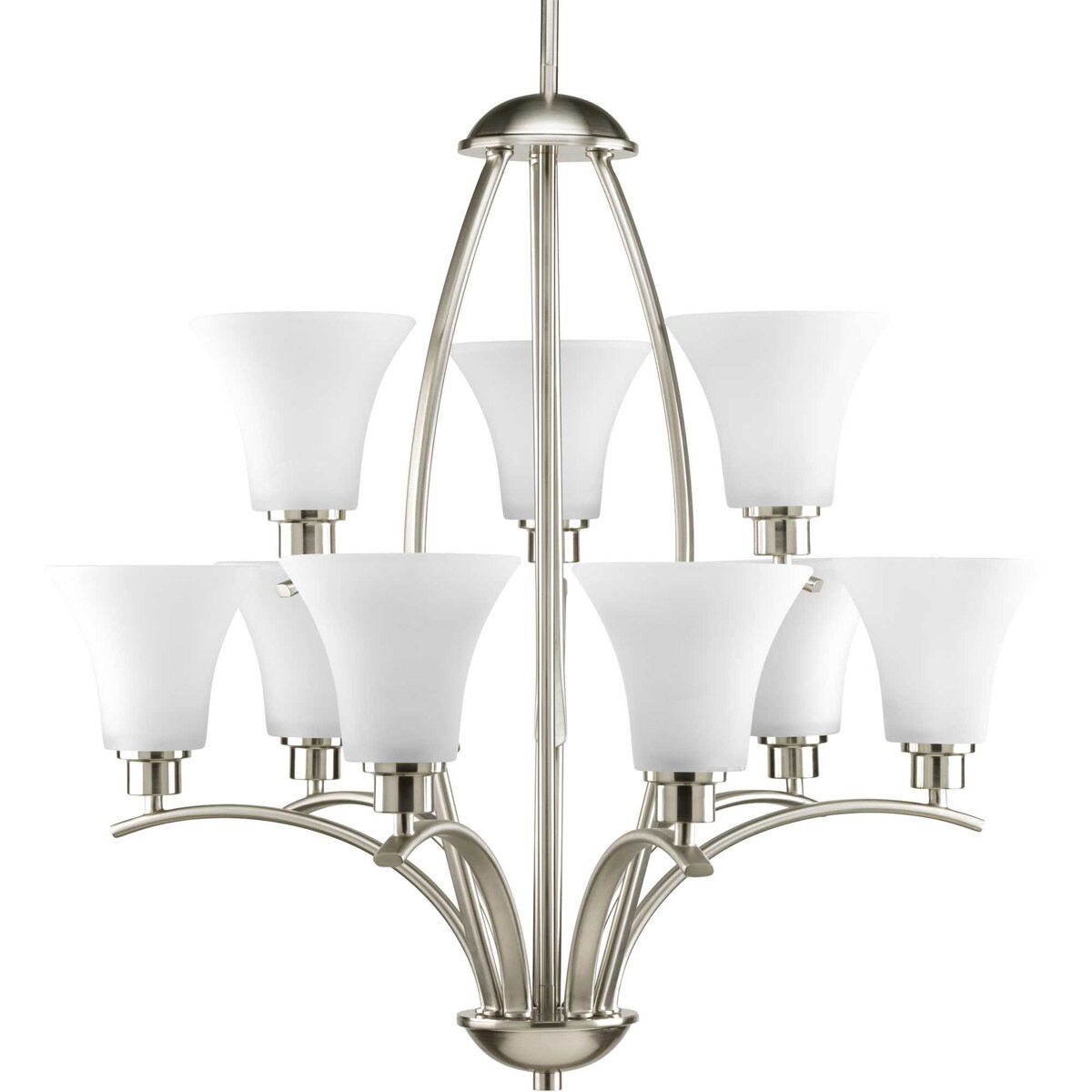 Athy 9 Light 28 inch Brushed Nickel Chandelier Ceiling Light