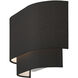Bainbridge 2 Light 13 inch Black ADA Wall Sconce Wall Light