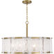 Veil 6 Light 28 inch Legacy Brass Pendant Ceiling Light