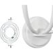 Dahlia LED 7 inch Plaster White Wall Sconce Wall Light