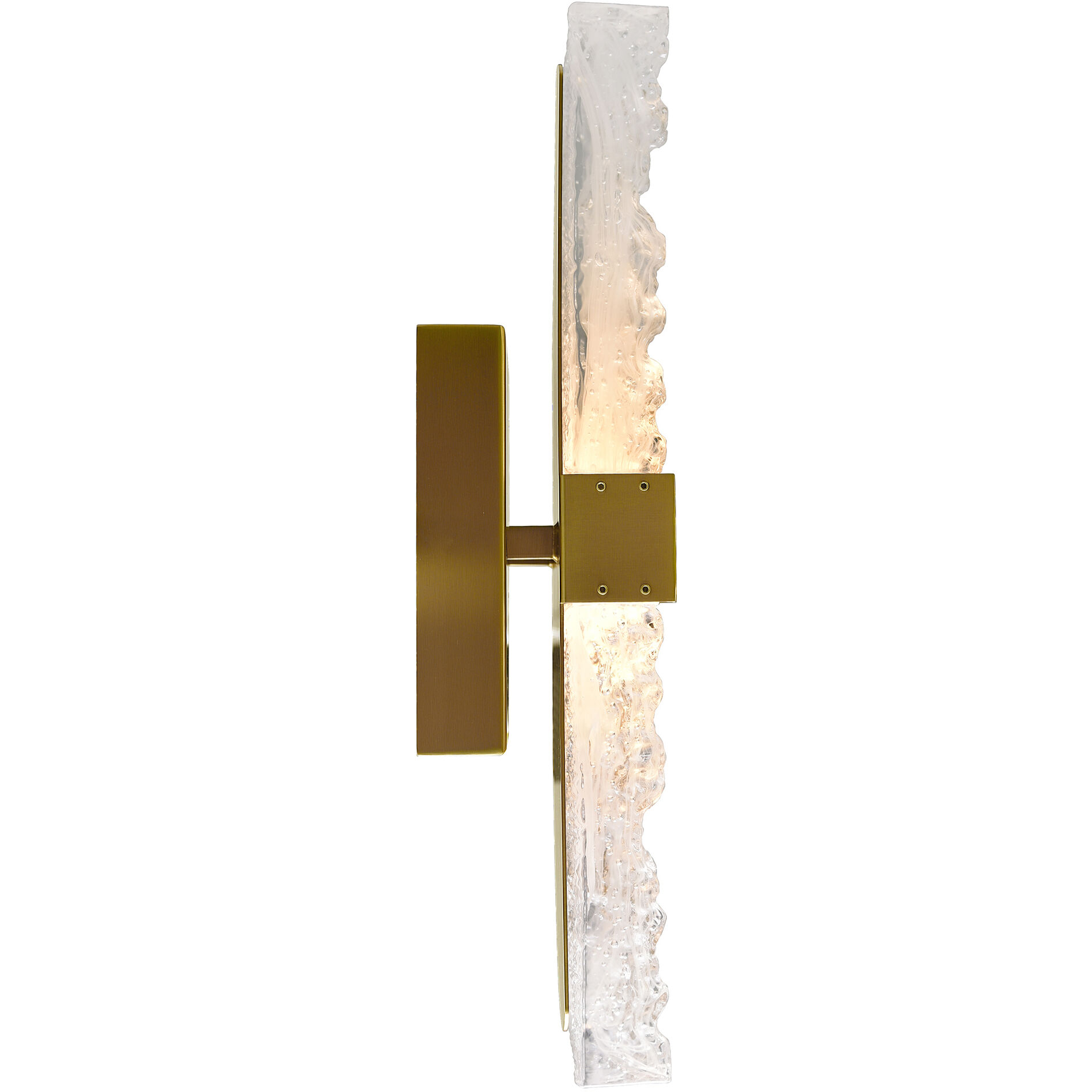 Lava LED 6 inch Brass Wall Light