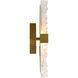 Lava LED 6 inch Brass Wall Light