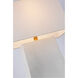 Chapman & Myers Lucera 26 inch 15 watt Porous White Table Lamp Portable Light in Porous White Porcelain, Medium