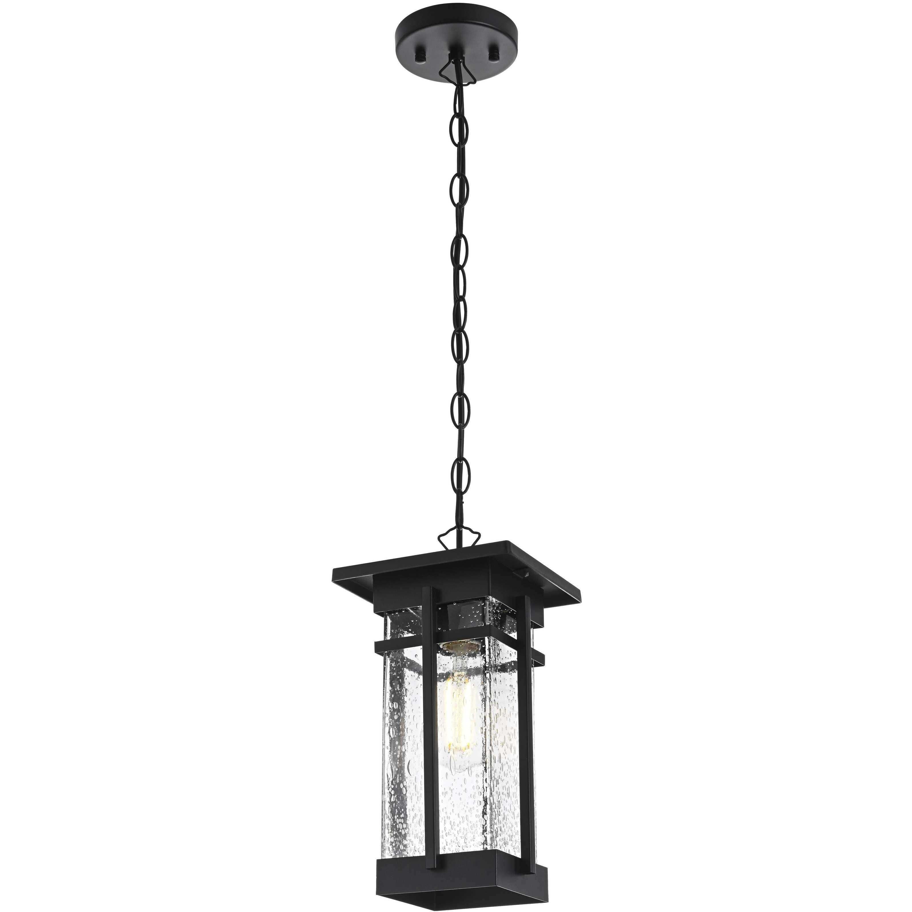 Livingston 1 Light 6.5 inch Black Outdoor Pendant
