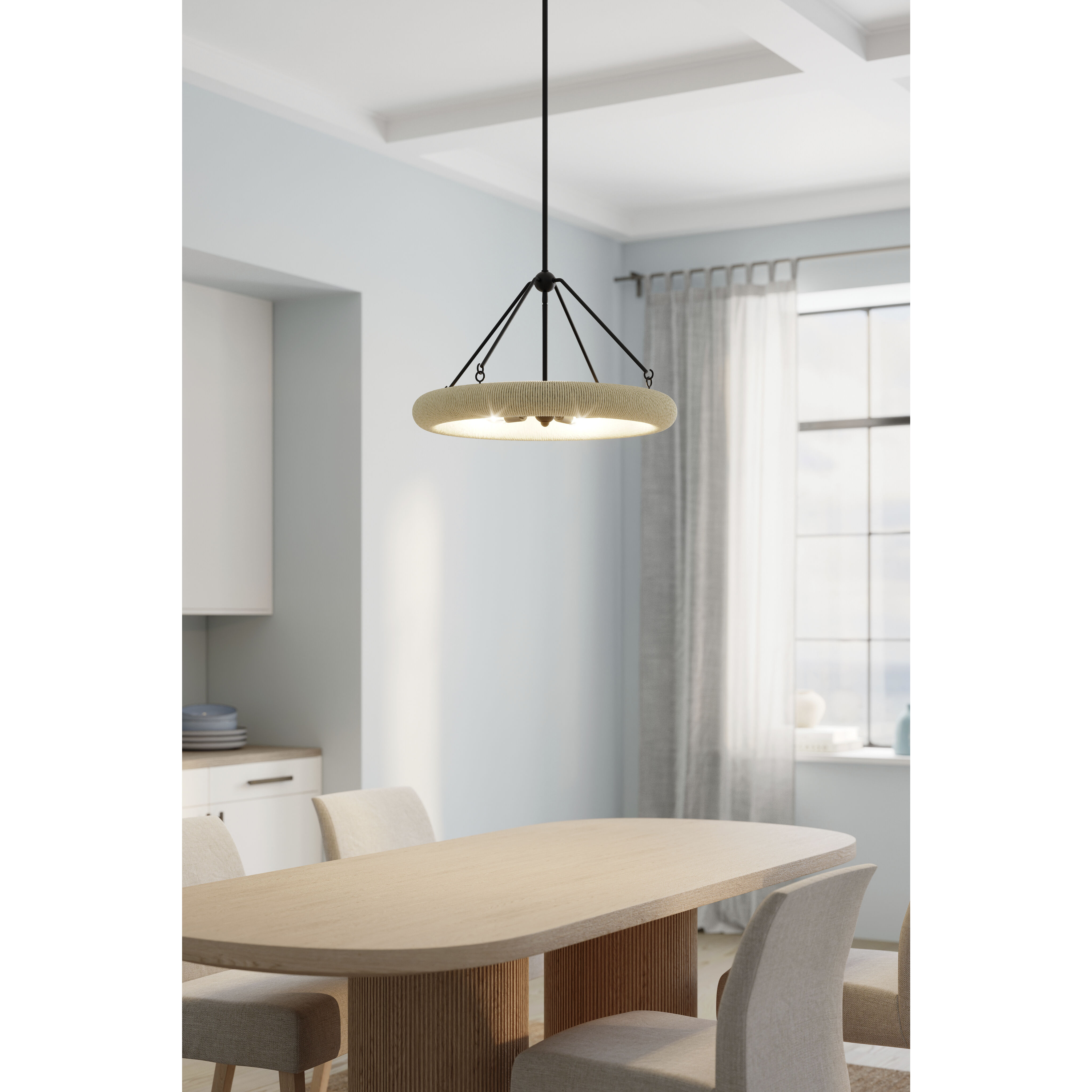 Aeris 5 Light 24 inch Dark Bronze Pendant Ceiling Light
