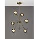 Starling LED 27 inch Antique Brass Chandelier Ceiling Light
