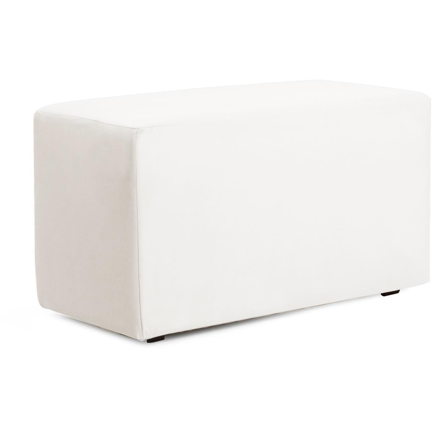 Universal Atlantis White Outdoor Bench with Slipcover
