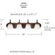 Arthur 4 Light 30 inch Burnished Bronze Vanity Light Wall Light