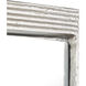 Flute 48 X 36 inch Nickel with Mirror Wall Mirror