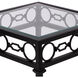 Southport Iron Outdoor End Table in Black