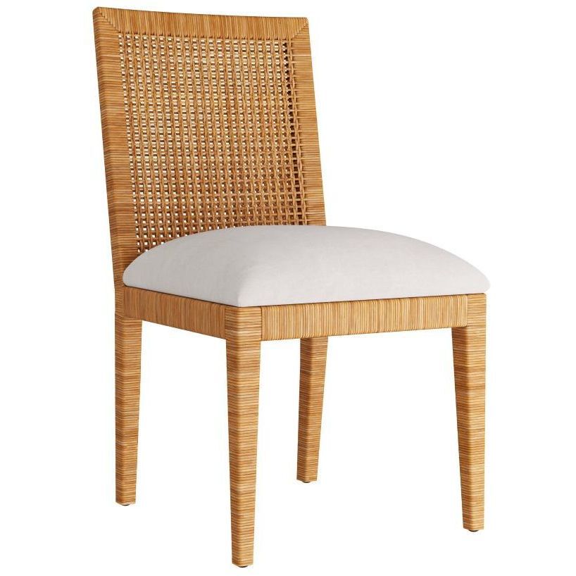 Palmer White Armless Dining Chair