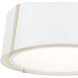 Fulton 3 Light 18 inch Polished Nickel Semi Flush Ceiling Light