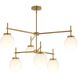 Rigsby 6 Light 40 inch Brushed Gold Chandelier Ceiling Light