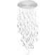 Interlace LED 26 inch Chrome Multi-Light Pendant Ceiling Light, dweLED