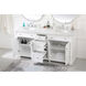Clarence 72 X 22 X 35 inch White Vanity Sink Set