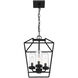 Bastille 4 Light 11 inch Satin Black Outdoor Pendant