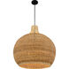 Sycamore 4 Light 28 inch Matte Black Pendant Ceiling Light, Large