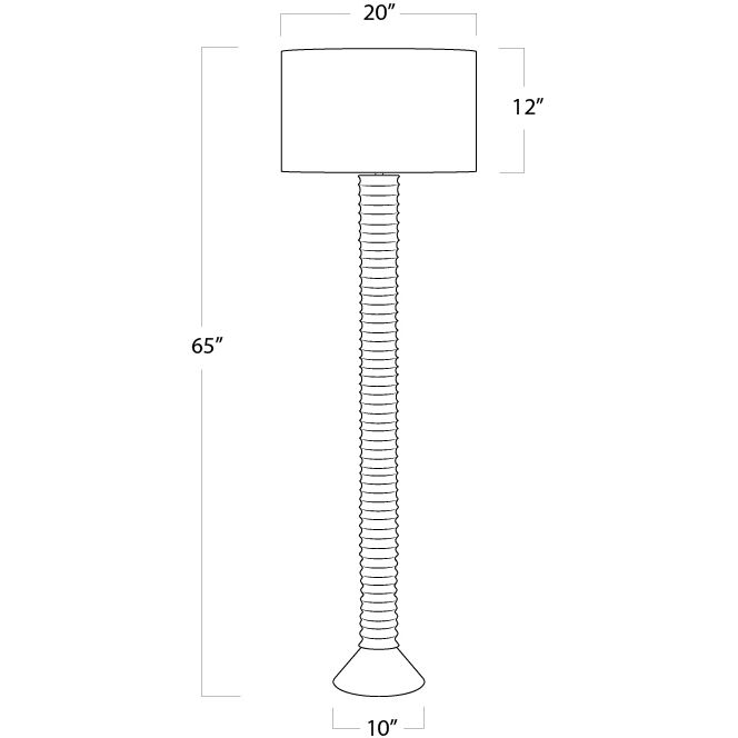 Nabu 65 inch 150.00 watt White Floor Lamp Portable Light