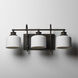 Bisque 3 Light 24 inch Oil Rubbed Bronze Bath Vanity Wall Light