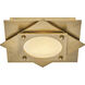 Claude LED 15.5 inch Heritage Brass Flush Mount Ceiling Light
