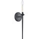 Solomon 1 Light 5 inch Matte Black Sconce Wall Light