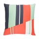 Lina 18 X 18 inch Bright Orange and Charcoal Throw Pillow