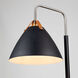 Tote 71.5 inch Black and Brass Floor Lamp Portable Light