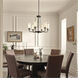 Homestead Vetivene 6 Light 29 inch Textured Black Chandelier Ceiling Light