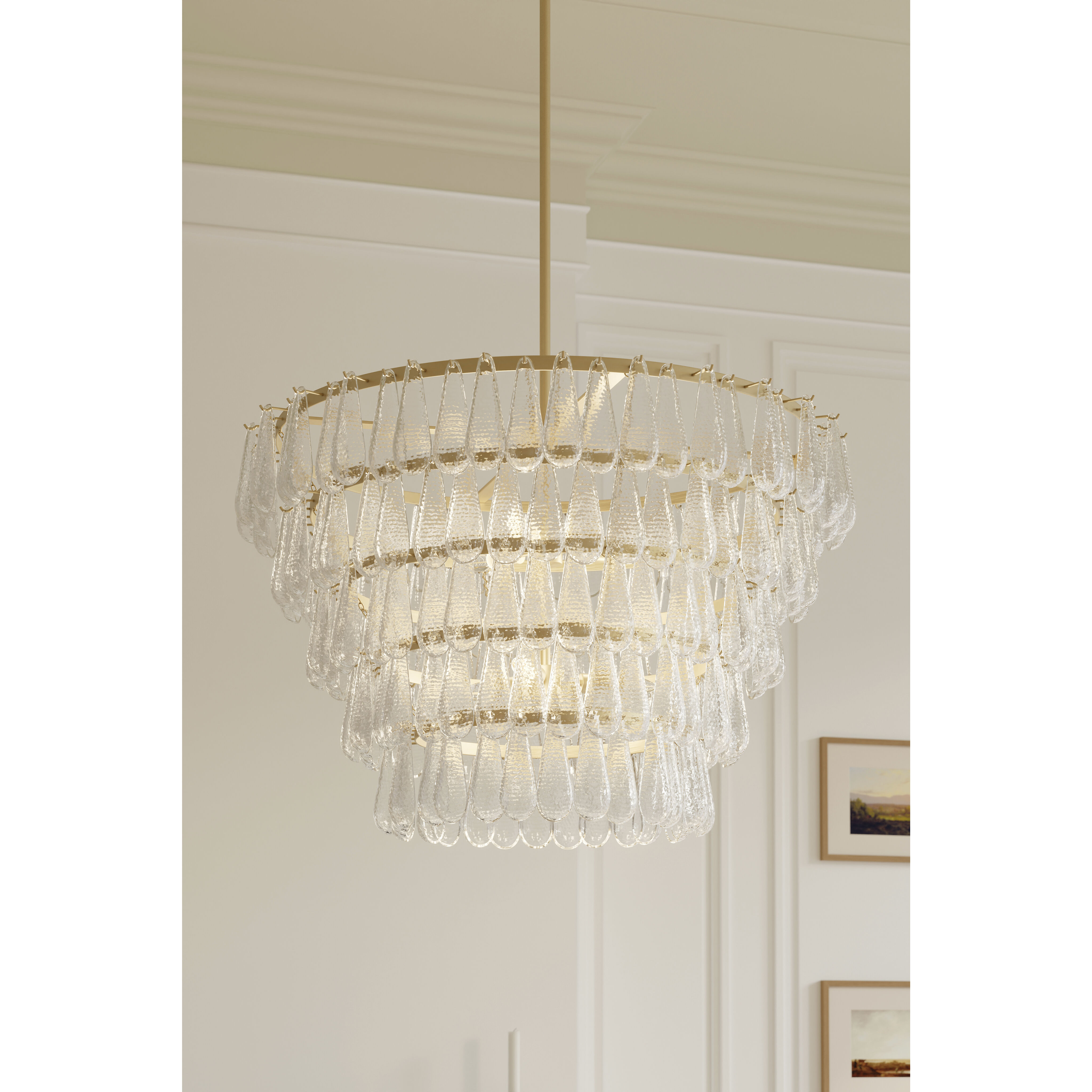 Vionne 8 Light 35 inch Legacy Brass Pendant Ceiling Light