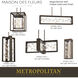 Maison Des Fleurs LED 30 inch Regal Bronze with Empire Gold Chandelier Ceiling Light