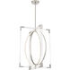 Double Take LED 24 inch Brushed Nickel Pendant Ceiling Light