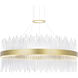 Genevieve LED 32 inch Medallion Gold Chandelier Ceiling Light