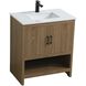 Ira 30 X 34 inch Walnut Brown Bathroom Vanity Cabinet