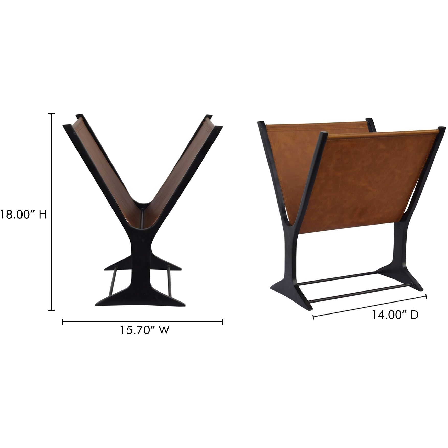 Ziff Brown Magazine Holder