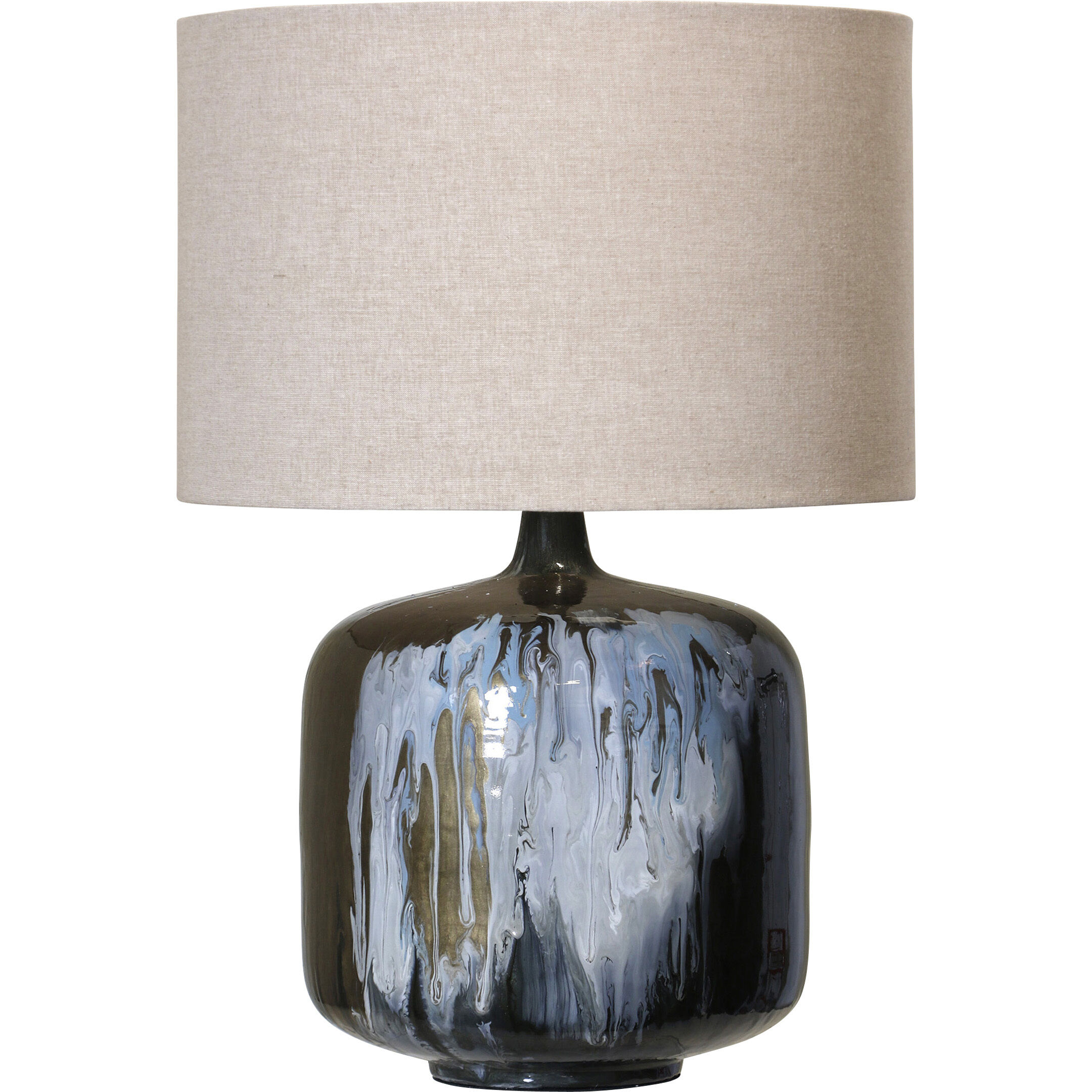 Cameron 26 inch 100.00 watt Black Table Lamp Portable Light