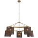 Langston 5 Light 46 inch Antique Brass Chandelier Ceiling Light