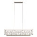 Langwood 6 Light 40.25 inch Distressed White Linear Chandelier Ceiling Light
