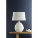 Denali 28.5 inch 75.00 watt White Table Lamp Portable Light