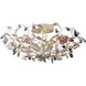 Heritage 3 Light 17 inch Cream Semi Flush Mount Ceiling Light