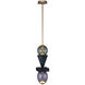 Demi 6.25 inch Winter Brass Pendant Ceiling Light