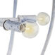 Palm Beach 6 Light Antique White and Powder Blue Patina Chandelier Ceiling Light