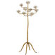 Agave Americana 72 inch 60 watt Contemporary Gold Leaf Floor Candelabra Portable Light, Marjorie Skouras Collection